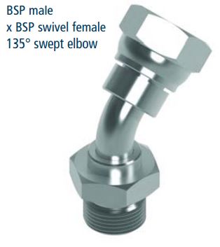 Adapter BSP 45° Bocht
