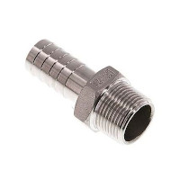 Slangpilaar 10mm-1/4 Bu RVS