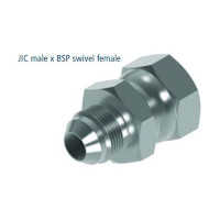 Adapter 3/8 Jic Bu - 1/8 Bsp Bu