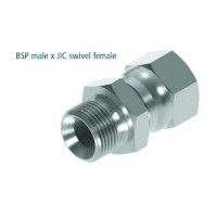 Adapter 3/8 Jic Bu - 1/8 Bsp Bu