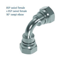 Adapter 90°  BSP 1/2-3/8  BI-BU