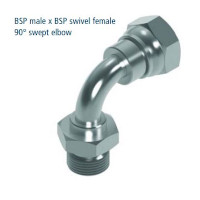 Adapter 90°  BSP 1/2-3/8  BI-BU