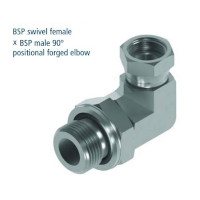 Adapter 90°  BSP 1/2-3/8  BI-BU