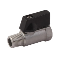 Mini kogelafsluiter 1/2 BI-BU RVS316