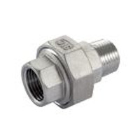 3-delige koppeling 1-1/2" RVS FF