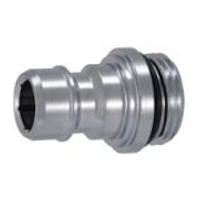 NITO 1/2'' RVS adapter met 1/2'' BSPbu.dr. + o-ring NP