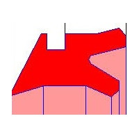 Dubbelafstrijker 68.6x82.95x9x13.7 NP