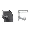 Oliekeerring  + stoflip 12.70x28.57x635