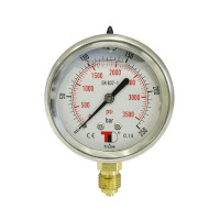 RVS Manometer 0-10 dia 100